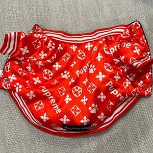 Spark Paws Pupreme Red Bomber Jacket - Extra Small